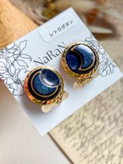 568≫レトロボタンのイヤリング