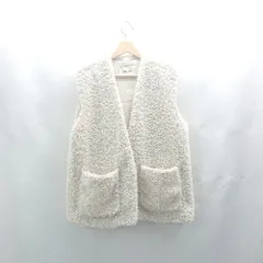 ◇ ⊇ COCO DEAL ココ ディール ボアベスト サイズ2 ホワイト系 レディース E  【1503060034682】