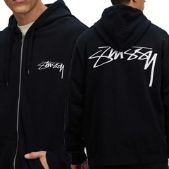 [STUSSY] Pigment Smooth Stock Zip Hoodie