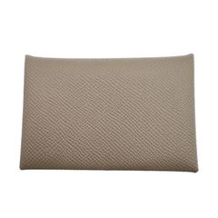 エルメス(HERMES) カルヴィ エトゥープ エプソン W刻印(2024年製造) 新品 レディース メンズ カードケース