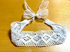 ベビーヘアバンド　レース　リボン