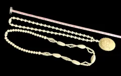 ❗️まとめ売り❗️象牙風 象牙調 ネックレス　2種セット売り❗️