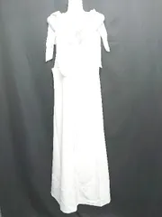 ◇ ⊂ Apuweiser-riche アプワイザー・リッシェ リボン ロング丈 ジャンパースカート サイズ2 ホワイト系 レディース E  【1506180015302】