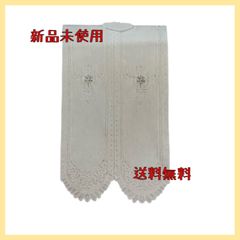 のれん　ユリ刺繍バテン