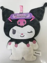 サンリオキャラクター 「クロミ」キャラふきタオル ダイカット ハンドタオル ループ付
