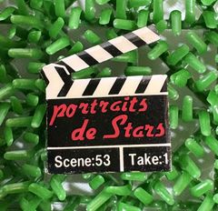 Portraits de stars カチンコ　ピンバッチ