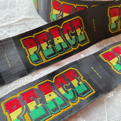 刺繍タグ　10枚セット　peace   レゲエ