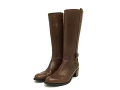 ■美品■ cava cava サヴァサヴァ レザー ヒール ロングブーツ 表記サイズ 22.5cm 靴 シューズ レディース ブラウン系 DH0873