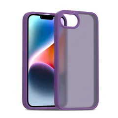 iPhone16e ケース マット感 半透明 耐衝撃 滑り止め iPhone 16e/SE4 ケース 指紋防止 PinLiSheng 米軍MIL規格 黄変防止 ワイヤレス充電対応 スマホケース iPhone 16e (しんむらさき iPhone 16e)