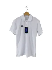 ミズノ◆メンズ ゲームシャツ 半袖ポロシャツ テニス バドミントン ホワイト