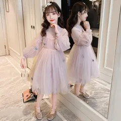 子供ドレス ピアノ 発表会 結婚式 ドレス 子供 子供服 女の子 長袖ワンピース お姫様 ドレスワンピース 二次会 フォーマル 演奏会 七五三 入学式【0807⑤】