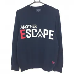 ★値下げ★【美品】パーリーゲイツ セーター ネイビー×白 ウール100％ ニット メンズ 5(L) ゴルフウェア PEARLY GATES