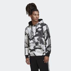 (アディダスオリジナルス) adidas Originals カモシリーズ総柄パーカー フーディ ストリート メンズ HK2805 MENS CAMO ALLOVER PRINT HOODIE WHITE × BLACK