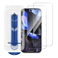 【数量限定】ガラスフィルム Pixel 9A 用 指紋認証対応 グーグルピクセル 9A Sotarino 対応 液晶保護フィルム ガイド枠付き 自動吸着 硬度9H 強化ガラス 耐衝撃 (2枚)