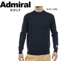 極美品】アドミラルゴルフ 2段ロゴ タートルセーター ネイビー 3L