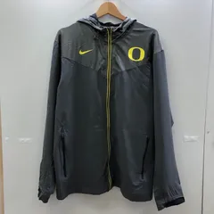 NIKE/ナイキ トラックジャケット ジャージ 切り替え ワンポイントロゴ パーカー フーディ フルジップ インドネシア製 メンズ L グレー/イエロー