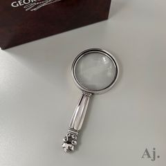 使用感大】ジョージジェンセン ルーペ 虫眼鏡 ペンダント トップ