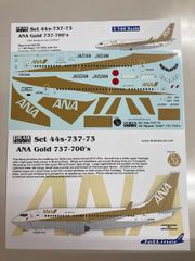 DRAWデカール #44-737-73 B737-700 ANA ゴールド 1/144 スケールデカール