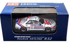 【中古】トミカ 1/43 リーボック スカイライン R32 DUNLOP #1(ホワイト×レッド×ブルー) 「トミカエブロ HASEMI MOTOR SPORT」のサムネイル