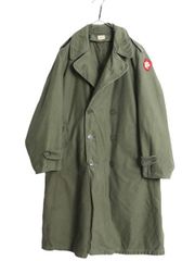 【お得なクーポン配布中!】 60s 米軍実物 US ARMY コットン サテン オーバー コート MEDIUM SHORT ヴィンテージ ミリタリー ダブルブレスト トレンチコート ロング OD