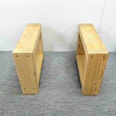アウトレット テーブル・ベンチの脚 2個セット 長さ約8.8cm 幅約34.7cm 高さ約28.1cm AS04