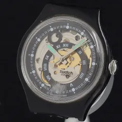 ヴィンテージ スウォッチ スケルトン 機械 クォーツ 時計 希少 稼働品 SWATCH SWISS 90年代ヴィンテージ スウォッチ