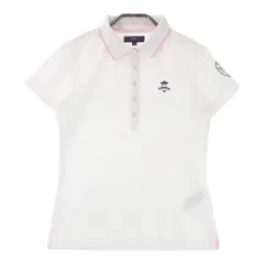 サイズ：L CALLAWAY キャロウェイ  半袖ポロシャツ 袖ワッペン フラミンゴ  ホワイト系 [240001223301] ゴルフウェア レディース ストスト