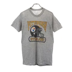 ロゴ7 80s USA製 ヴィンテージ プリント 半袖 Tシャツ M グレー系 LOGO7 ロゴ メンズ 【中古】  【230726】 メール便可