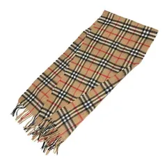 Burberry バーバリー カシミヤ マフラー ブラウン系 メンズ レディース ブランド 【中古】