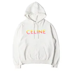 CELINE セリーヌ パーカー サイズ:M グラデーション ロゴ ルーズ フーディー (2Y753670Q) / 裏毛 ホワイト 白 イタリア製 トップス フーデッド スウェットシャツ【メンズ】のサムネイル