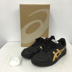 美品】アシックス JAPAN S 28cm 黒 ベージュ クラシック コート靴 
