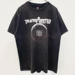 古着 used　Hanes　ヘインズ　半袖プリントTシャツ　TRANSFORMER　トランスフォーマー　黒　ブラック　Lサイズ