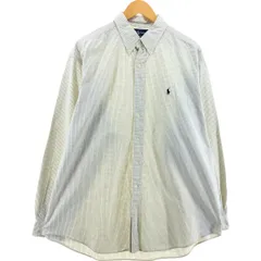 古着 ラルフローレン Ralph Lauren BLAKE 長袖 ボタンダウンチェックシャツ メンズXL相当/eaa546837