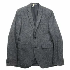 美品 アクネ ストゥディオズ Acne Studios MOON社製生地 ARON J TWEED PUW15 ウール シェットランドツイード ジャケット シングル 2B ブレザー ノッチドラペル 46 グレー/メンズのサムネイル