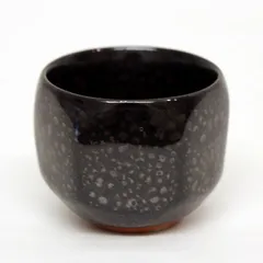 茶道具　京焼　清水焼　谷口良三作　辰砂　内達磨染付　茶碗　共箱　V　R8498 茶道具 京焼 清水焼 谷口良三作 辰砂 内達磨染付 茶碗 共箱 V