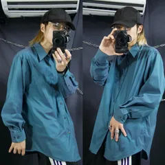 90s Croft&Barrow Iridescent Shiny L/S Shirts 90年代 イリデッセント 玉虫 光沢 シャイニー 長袖 シャツ