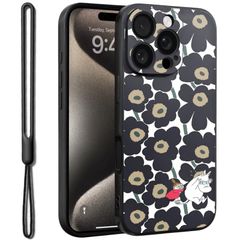 【在庫処分】iphone16プロ シンプル スマホケース TPU 薄型 ソフト アイフォン16pro かわいい pro 韓国 いphone16 耐衝撃 可愛い シリコン カバー ケース ハンドストラップ 用 phone16pro 花柄 い