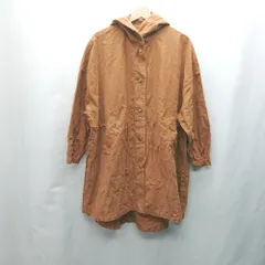 ◇ ⊇◎●未使用● Samansa Mos2 サマンサモスモス フードワーク 長袖 コート サイズF オレンジ レディース E  【1411280002445】