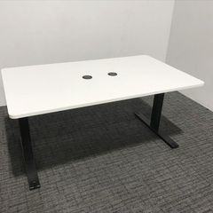 ミーティングテーブル 会議机 完成品 ユルト イナバ スノーホワイト 平テーブル