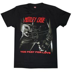 【土日も発送】MOTLEY CRUE モトリークルー 華麗なる激情 Too Fast For Love メンズ レディース ロックＴシャツ バンドＴシャツ ブラック 半袖 RockYeah