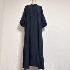 美品 セオリーリュクス DUANE NORA ボウタイロングワンピース ブラック