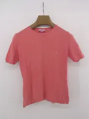 ◇ Paul Smith JEANS コットン ニット ロゴ刺繍 半袖 カットソー サイズM ピンク系 レディース P  【1304250016231】