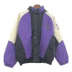 MLB - MLB ロッキーズ 中綿 ナイロンジャケット 90s L 黒