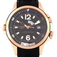 ハミルトン カーキ ネイビーサブ GMT e-151735ブラック風防