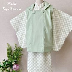 七五三 3歳被布セット 男の子 花柄×水色 ハンドメイド - メルカリ