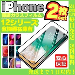 ガラスフィルム 2枚入り iPhone12 12pro iPhone12 iPhone12Pro iPhone12ProMax 12Mini 画面保護フィルム2枚セット 液晶保護 画面割れ アイホン max アイフォン ケース ミニ プロ  D-23-R910