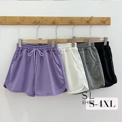 ショートパンツ レディース 夏 短パン ショーパン スポーツ 無地 ジョギング サイドスリット ルームウェア#cupload77410