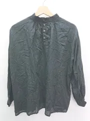 ◇ ◎　Θ　Φ mumokuteki ムモクテキ ハイネック 長袖 ブラウス カットソー サイズ表記なし ブラック レディース P  【1409250011214】