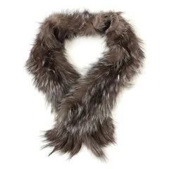 シルバーフォックス ファー ショール リアルファー ファーマフラー 毛皮