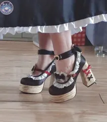 新品 未使用 お出かけにぴったり  可愛いロリータパンプス  女子会にもイベントにも 